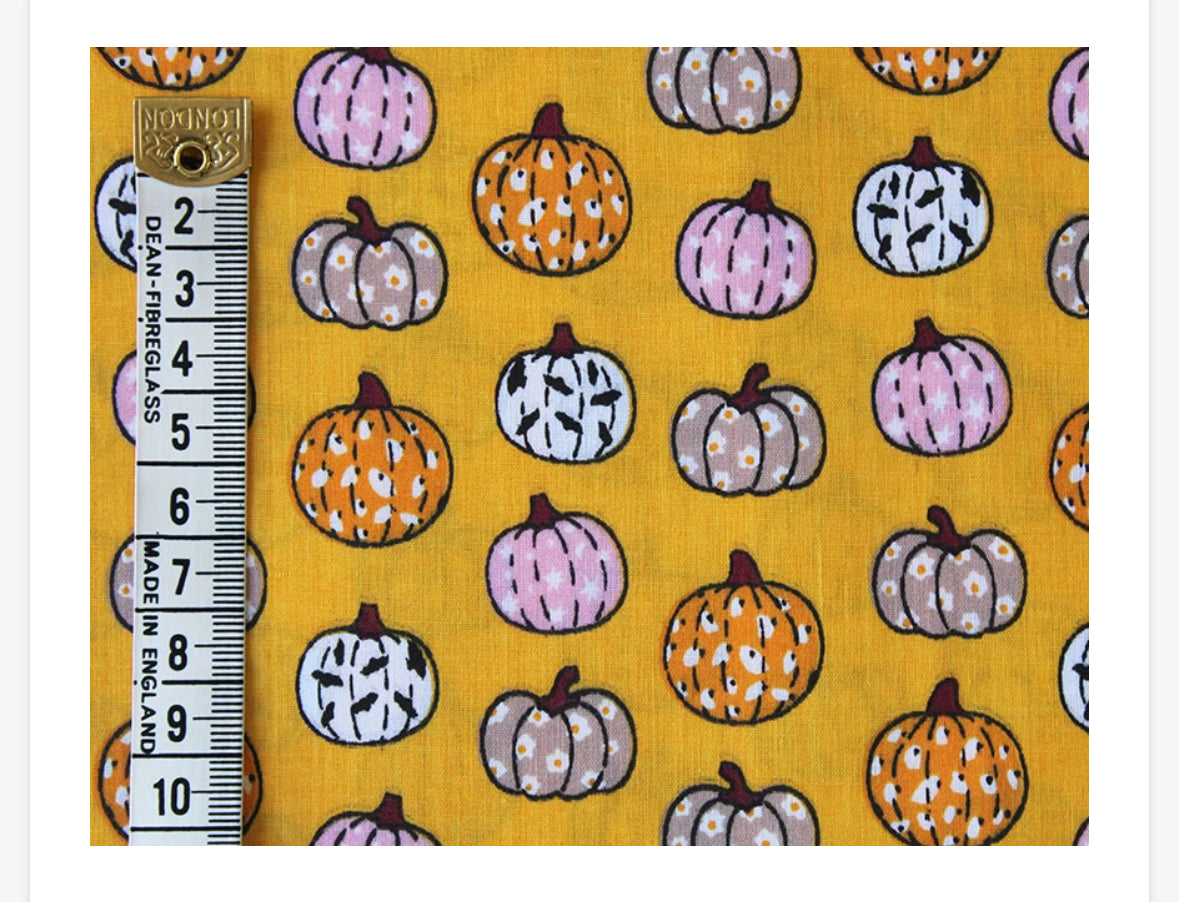 Polycotton Halloween witches scary pumpkins etc fabric material