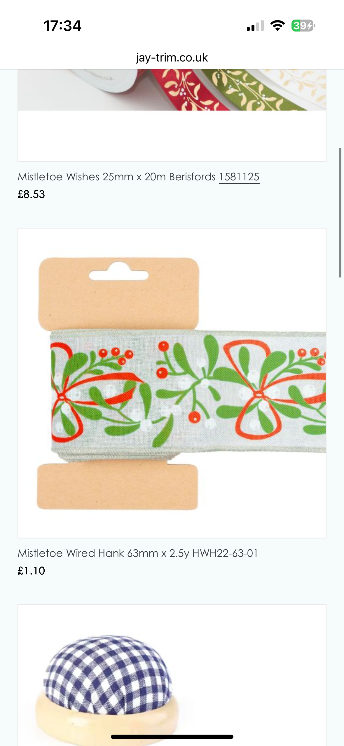 Christmas ribbons