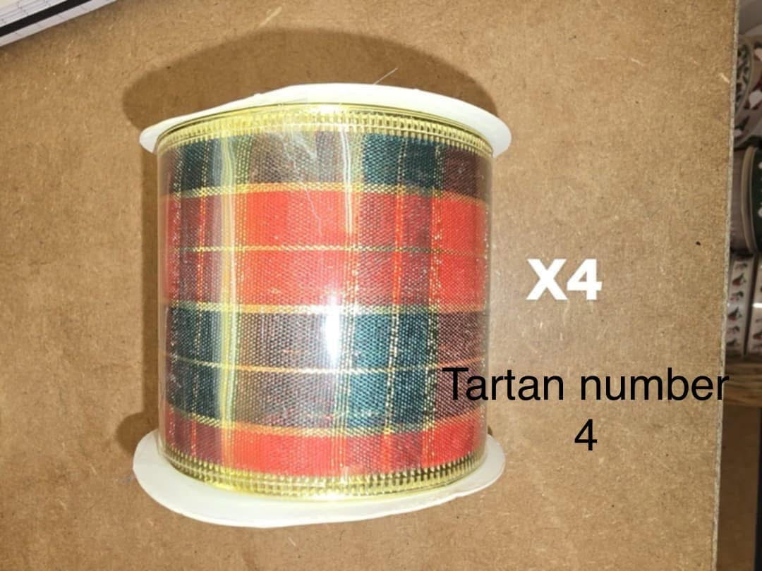 Christmas ribbons 63mm full roll