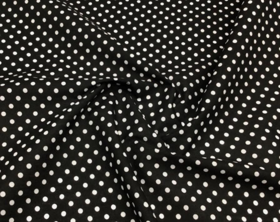 Polycotton dots spots stripes and stars fabric material