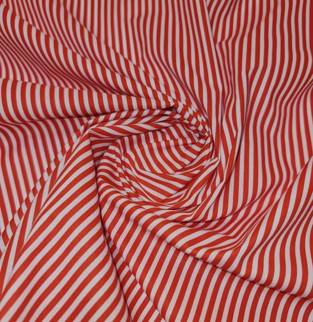 Polycotton dots spots stripes and stars fabric material