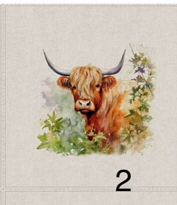 Cotton rich canvas panel fabric material