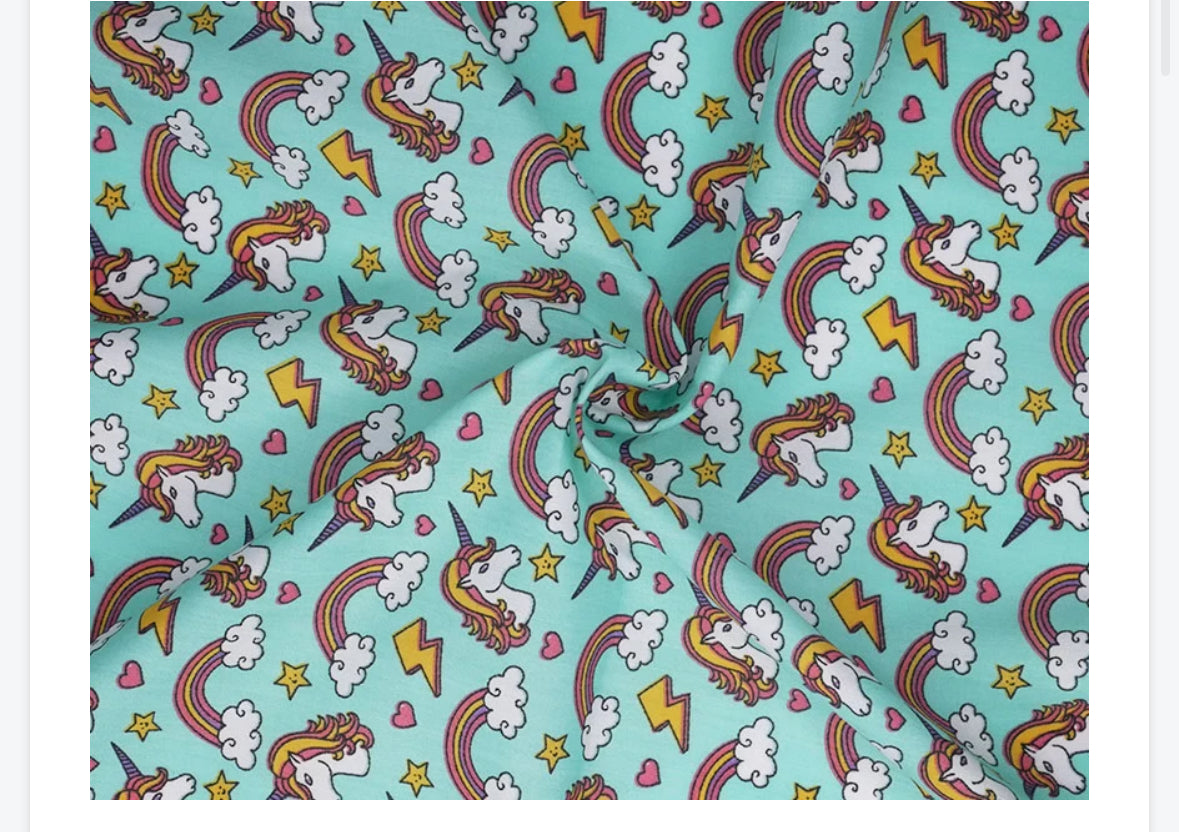 Polycotton misc children’s designs animals skulls planets rainbow hearts gonks etc  fabric material