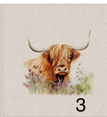 Cotton rich canvas panel fabric material