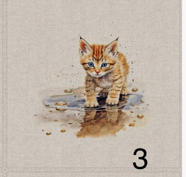 Cotton rich canvas panel fabric material