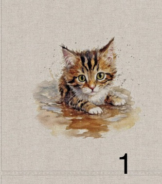 Cotton rich canvas panel fabric material