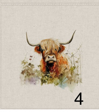 Cotton rich canvas panel fabric material