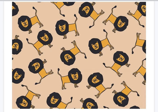 Cotton jersey fabric material stretch T shirt children’s animals etc
