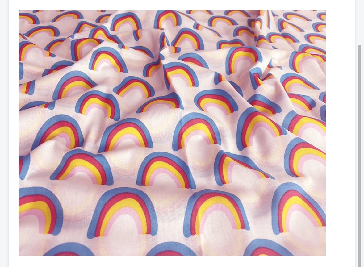 Polycotton misc children’s designs animals skulls planets rainbow hearts gonks etc  fabric material