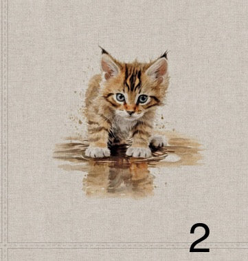 Cotton rich canvas panel fabric material