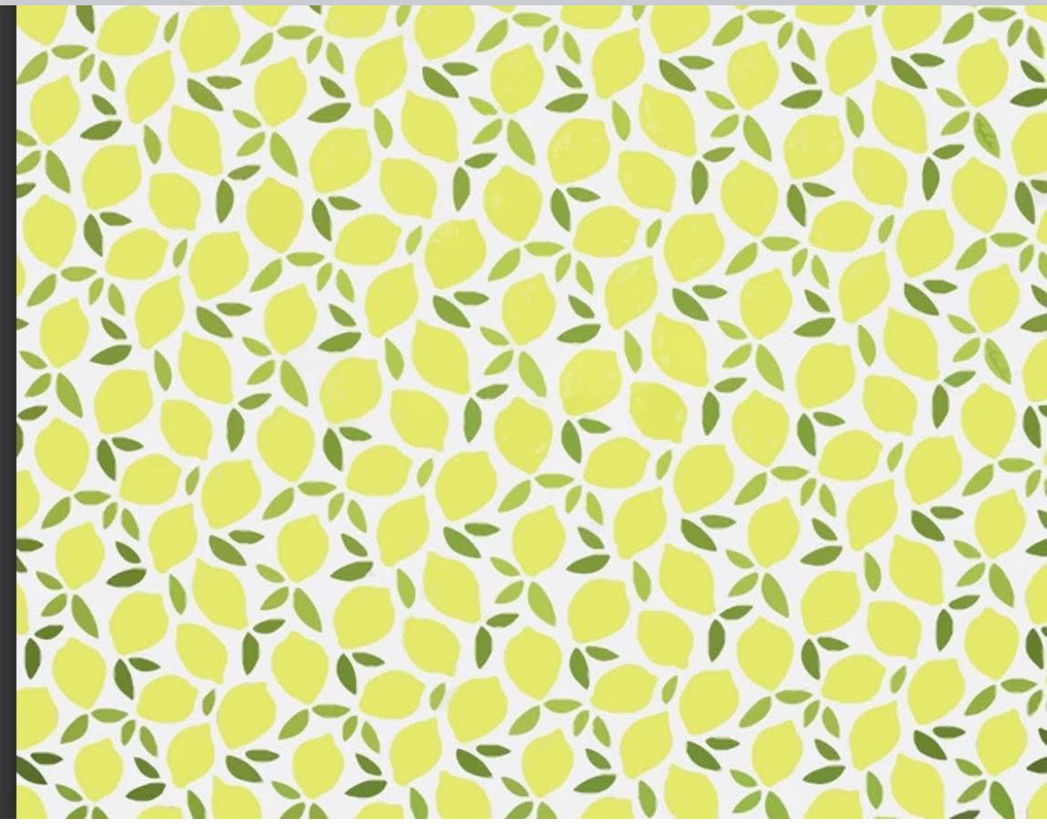 Polycotton fruits and vegetable fabric material