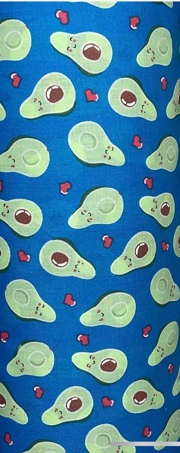 Polycotton fruits and vegetable fabric material