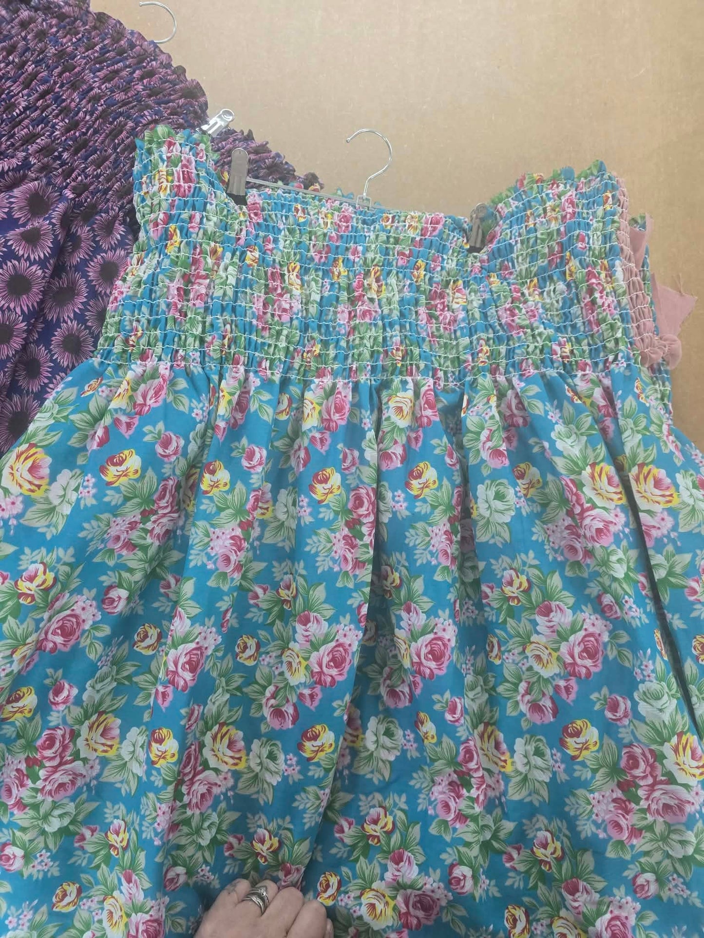 Preshirred fabric 100% cotton and Polycotton