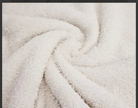 Towelling fabric material soft warm thick baby absorbent