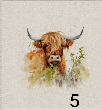 Cotton rich canvas panel fabric material