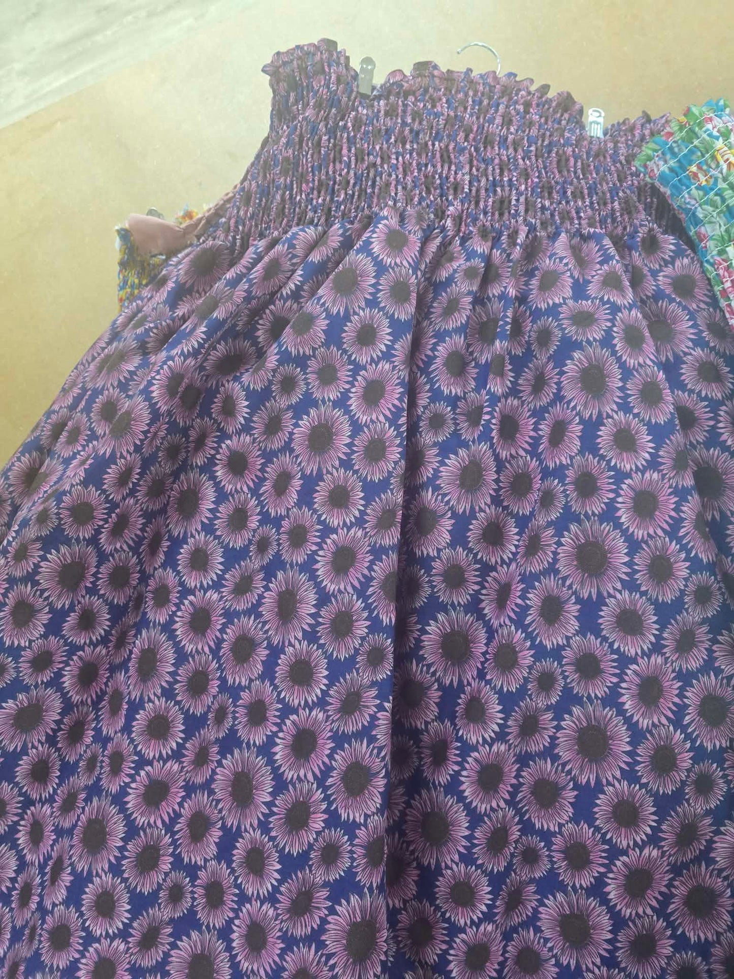 Preshirred fabric 100% cotton and Polycotton