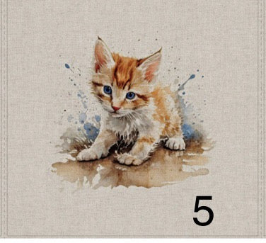 Cotton rich canvas panel fabric material