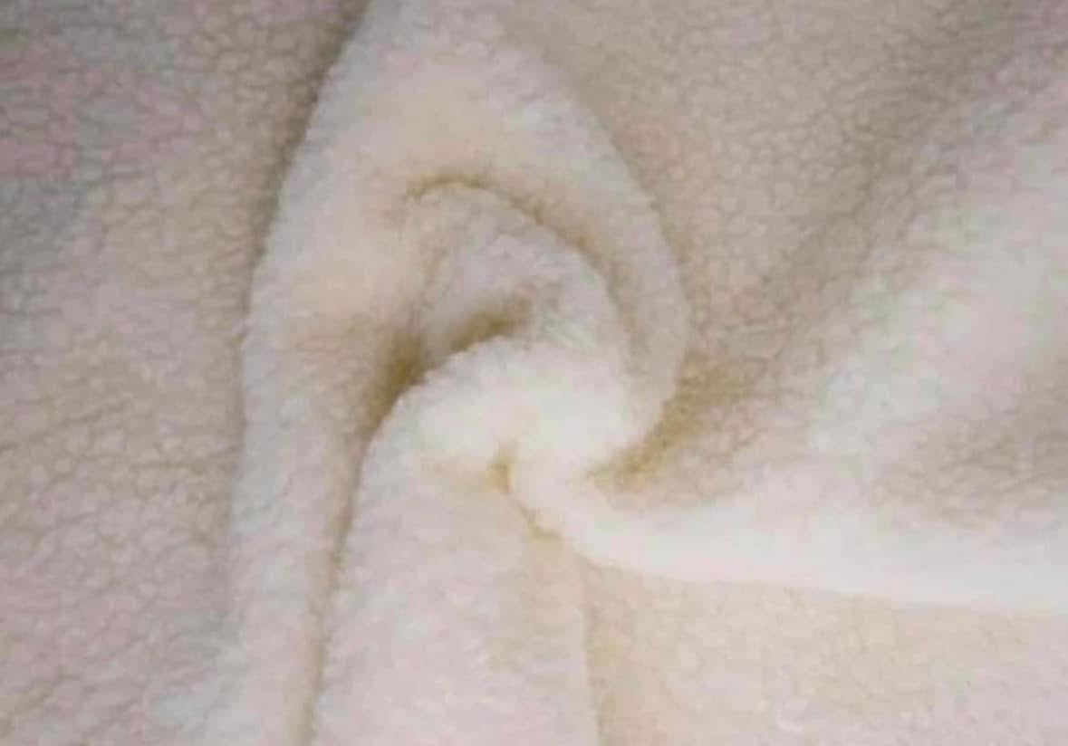 Sherpa faux sheepskin fur fabric material