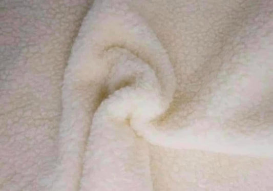 Sherpa faux sheepskin fur fabric material