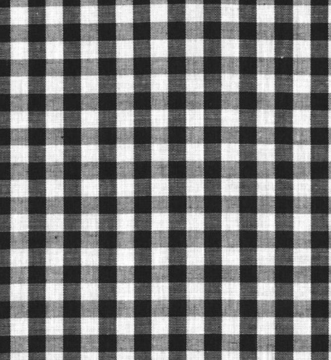 Polycotton  gingham 1/8” fabric material