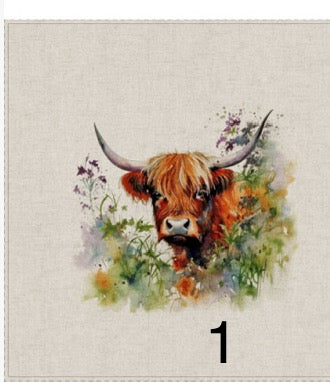 Cotton rich canvas panel fabric material