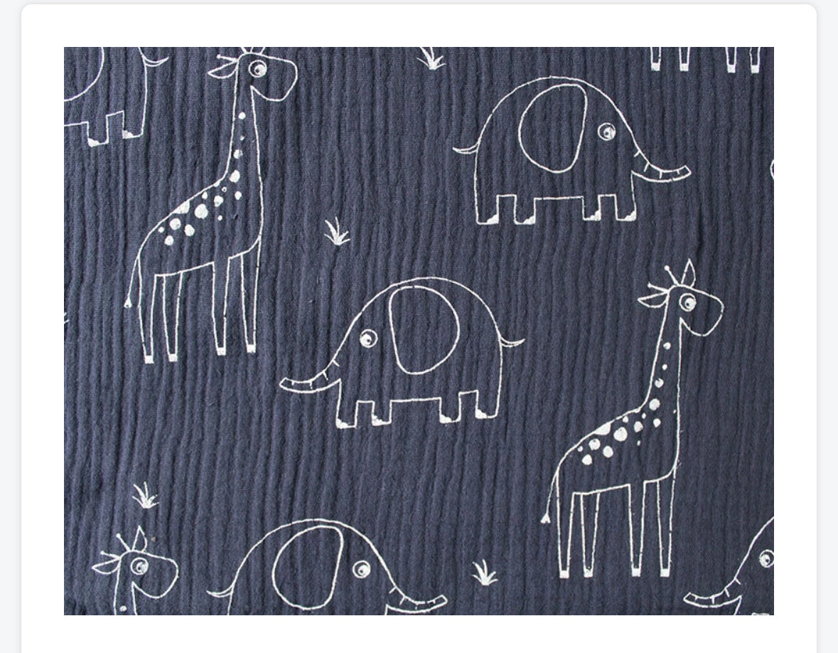 Double gauze fabric material Muslin baby dressmaking lightweight soft