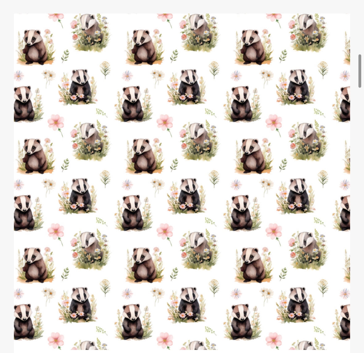 3d Polycotton fabric material 45 inch wide novelty assorted