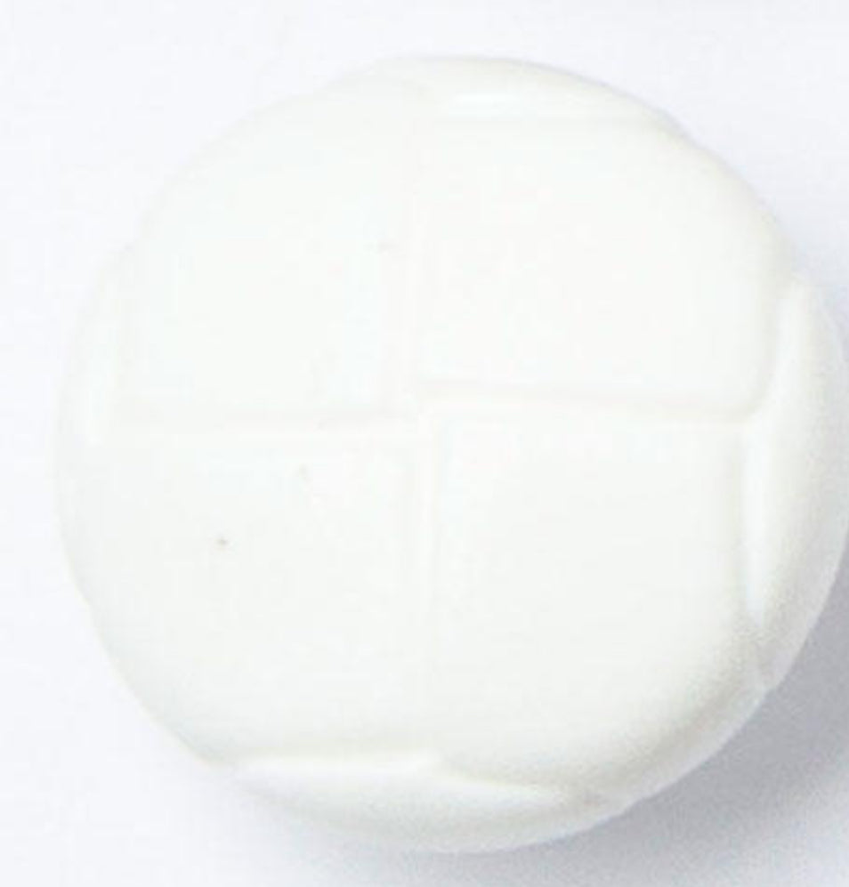 Football button white size 24