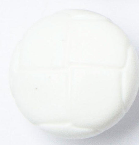 Football button white size 24