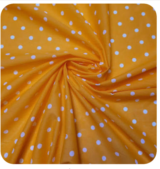 Polycotton dots spots stripes and stars fabric material 45 inch wide novelty