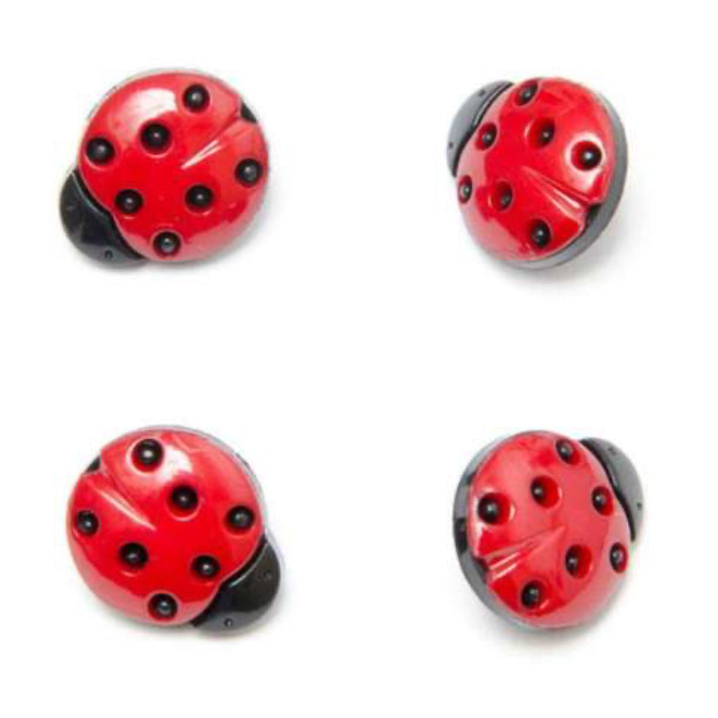 Ladybird buttons 15mm