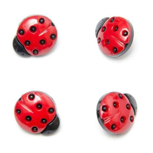 Ladybird buttons 15mm