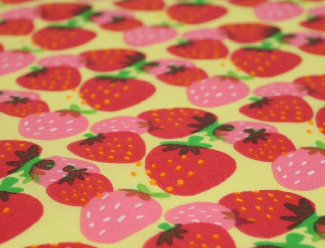 Polycotton fruits and vegetable fabric material