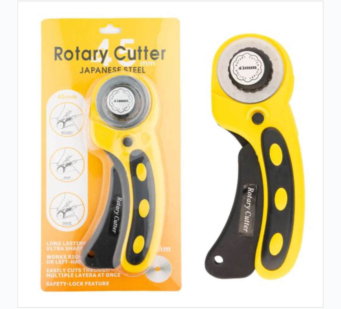 45mm rotary cutter delux dressmaking use instead of scissors