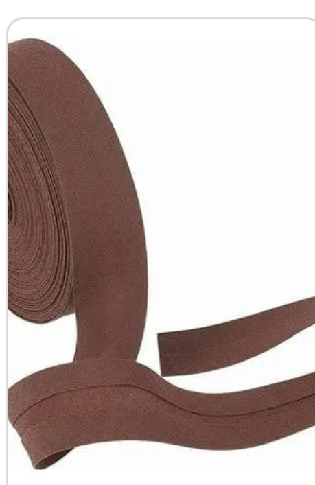 1 inch bias binding tape cotton choice of colours  and length pre folded