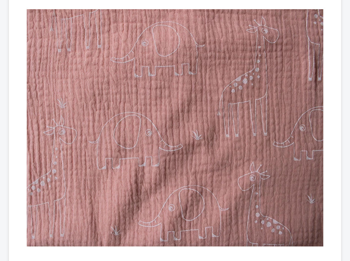 Double gauze fabric material Muslin baby dressmaking lightweight soft