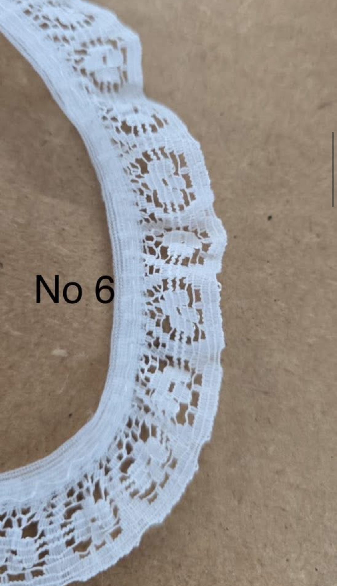 Lace and broderie trim sold by the meter different  designs pretty floral