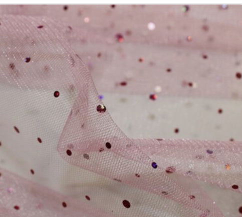 Sequin dress net tulle fabric sparkly glittery princess 1 metre 150cm wide