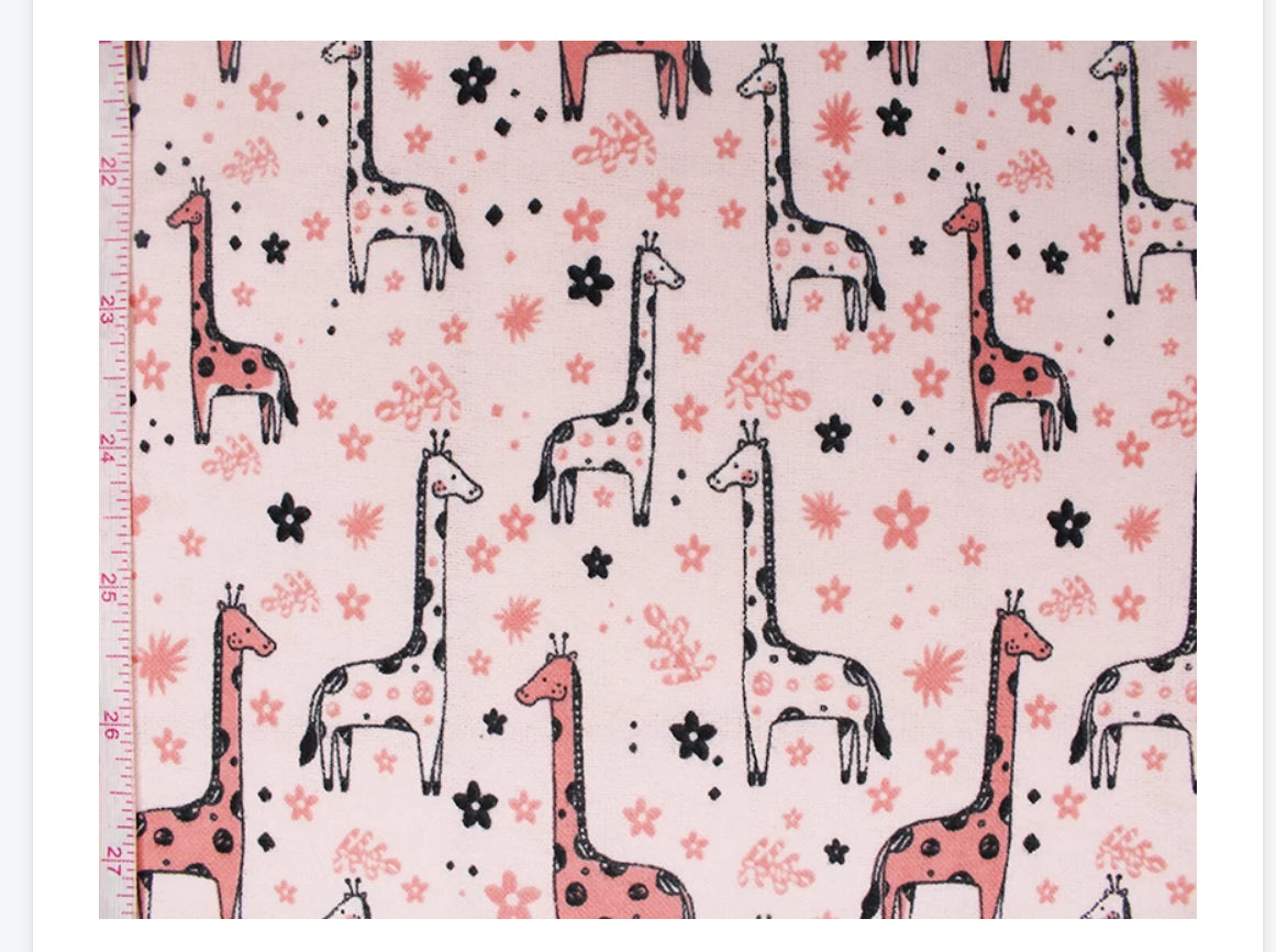 Brushed cotton winceyette fabric material