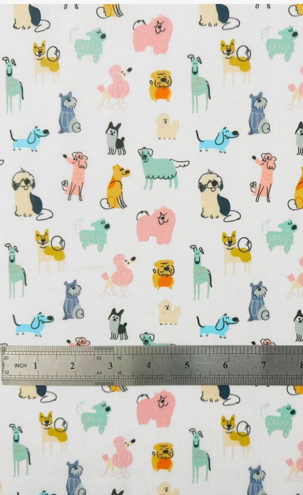 Polycotton novelty children’s designs fabric material 45 inch wide